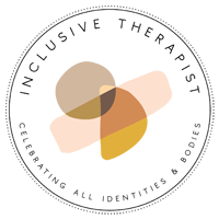 Inclusive therapist badge: celebrating all identities and bodies